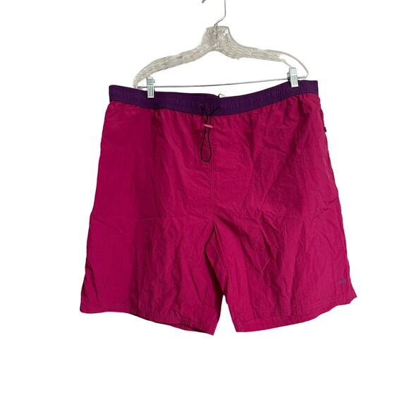 Fielder Bonobos Crinkle Nylon Magenta Athletic Shorts NWT Size XXL - Picture 1 of 4